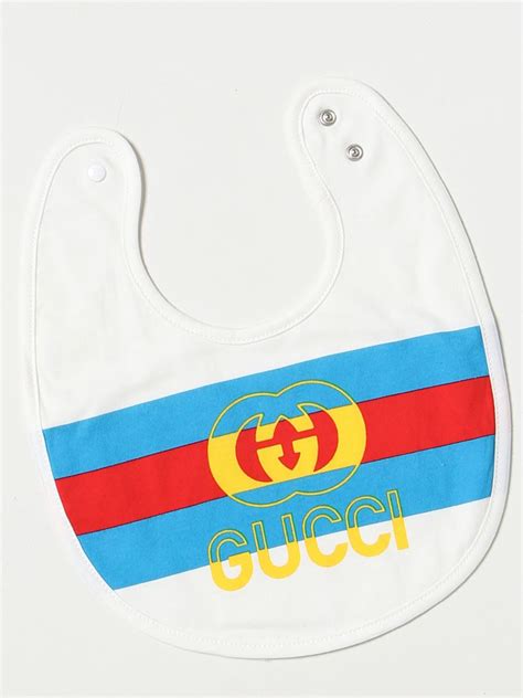 bavaglini gucci per bambini|Gucci Bavaglino neonato in cotone con nastro Web.